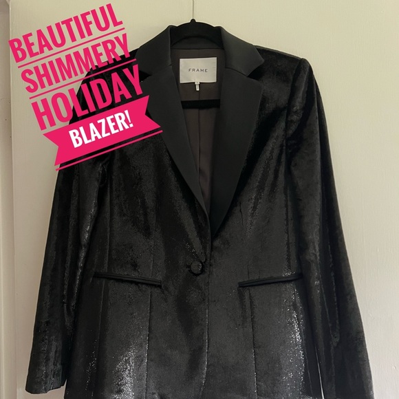 Frame Denim metallic satin blazer/new condition blazer/ j… - Picture 8 of 9